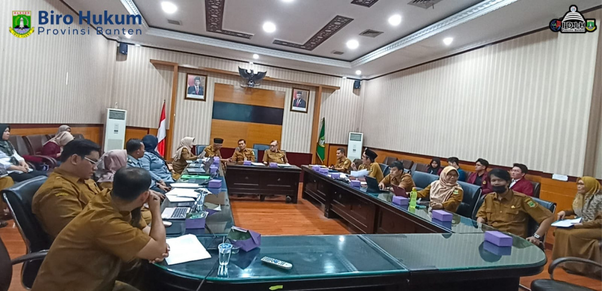 Rapat Pembahasan Fasilitasi Rancangan Peraturan Daerah Kota Cilegon tentang Penyertaan Modal Pemerintah Kepada Perseroan terbatas Bank Pembangunan Daerah Jawa Barat dan Banten Terbuka
