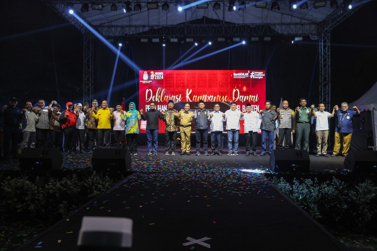 Pj Gubernur Banten Al Muktabar Ingatkan Pesan Kampanye Yang Baik, Positif, dan Damai